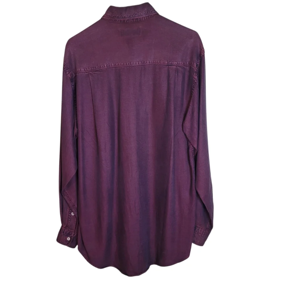 OPTIONS UNLIMITED from MATT TOTILLO Men's Purple Button-Up Shirt SIZE (M) - Picture 2 of 3